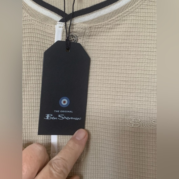 Ben Sherman Mens Thermal Long Sleeve Henley Shirt NWT 🌴 - Picture 6 of 9